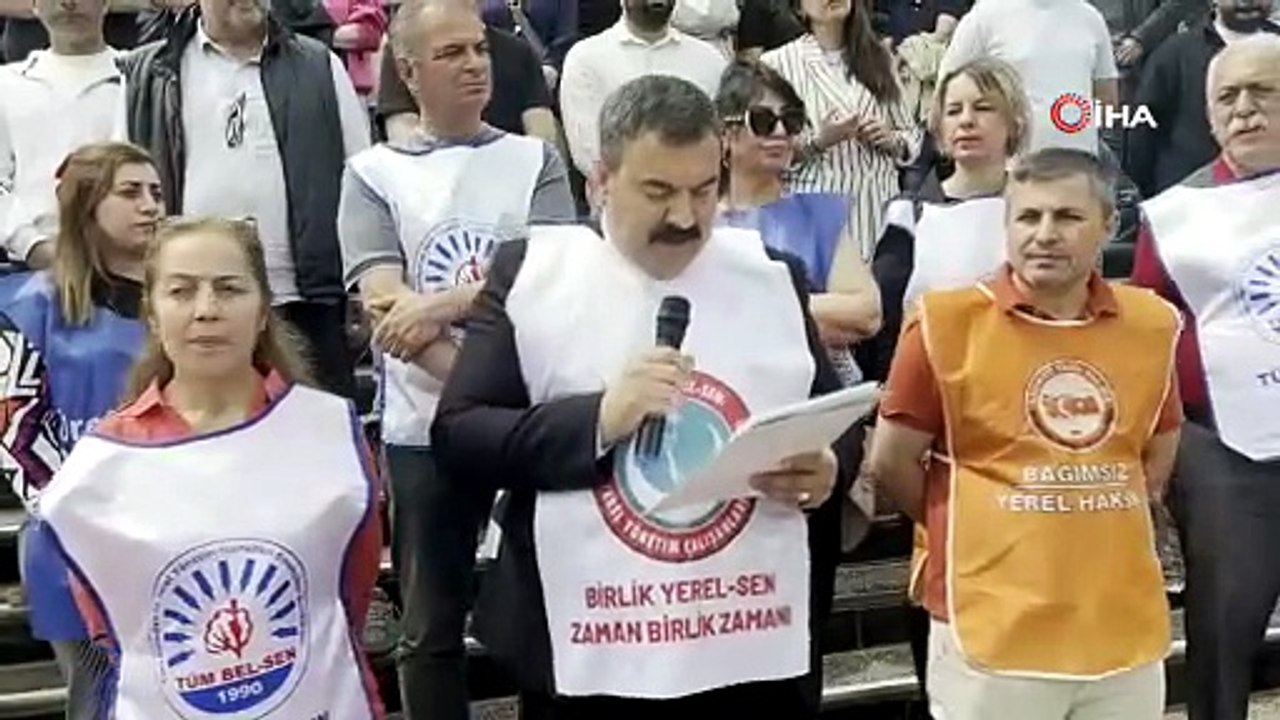 Buca Belediyesinde memur eylemi sürüyor