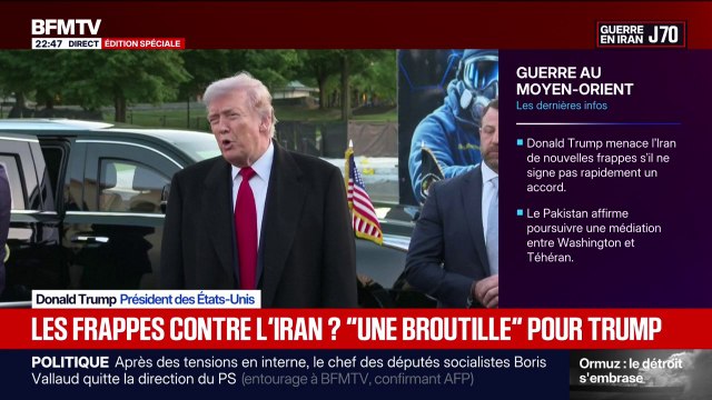Une broutille : Donald Trump s'exprime sur les frappes visant l'Iran dans le détroit d'Ormuz
