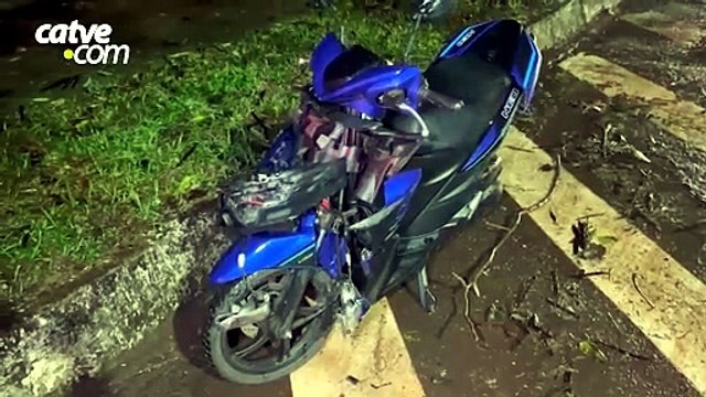 Motociclista fica ferido em acidente de trânsito no bairro Cancelli em Cascavel