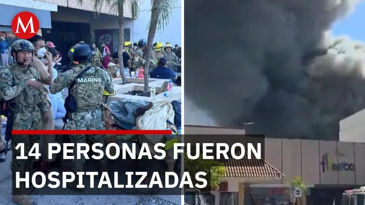 PC alerta por riesgo de colapso tras incendio en plaza Las Palmas en Sinaloa
