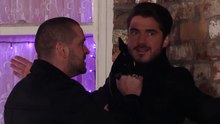 Coronation Street Aidan Connor Grabs Adam 2nd January 2017 Ep 2