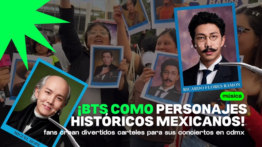 Fans de BTS convierten a idols en héroes históricos mexicanos