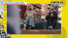 Messi y Bad Bunny protagonizan comercial de fútbol