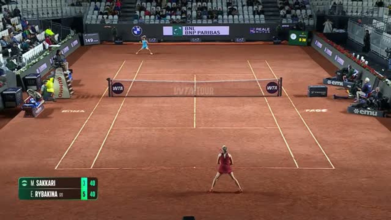 Rybakina impresses in Rome opener