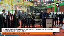 INAUGURÓ LA SALA DE FAENA DE PESCADO EN LA APERTURA DE LA FIESTA DEL PESCADO DE CULTIVO EN APÓSTOLES