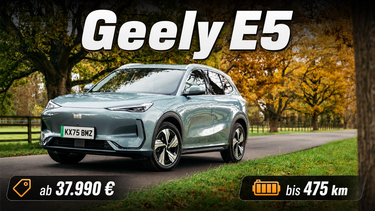 2026 Geely E5: Neues E-SUV mit bis zu 475 km Reichweite