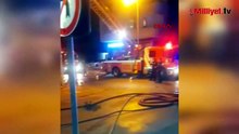 Kadıköy’de oto galeride yangın: 4 araç küle döndü