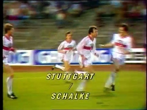STUTTGART - SCHALKE - 1985 - SAISON 1985/1986 -