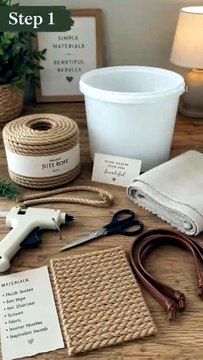 DIY Jute Rope Basket | Easy Handmade Storage & Home Decor Idea #JuteRopeBasket #DIYBasket #HandmadeDecor #StorageIdeas #HomeDecor #CraftIdeas #RopeCraft #BudgetDIY #CreativeDIY #CraftlyDIY
