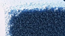 Arctic Texture: Precision Snow Foam Cube Slicing