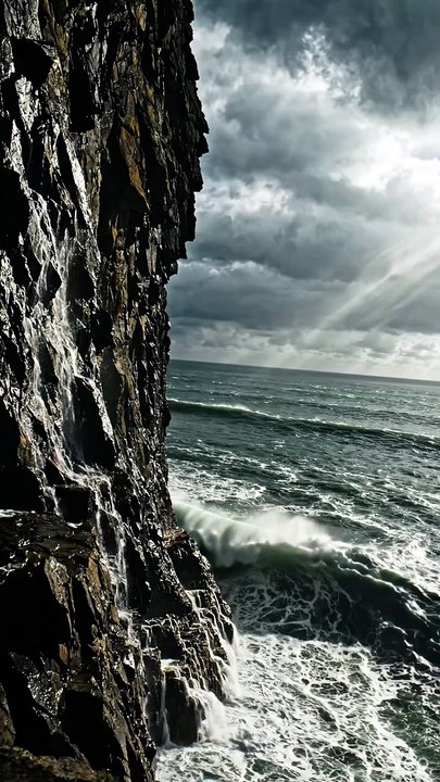 Oceanic Power: Rhythmic Night Tide