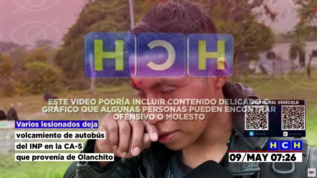 AUTOBÚS DEL INP SUFRE ACCIDENTE VIAL Y DEJA VARIAS PERSONAS HERIDAS EN LA CA-5