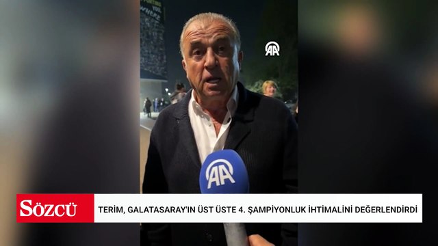 Fatih Terim, Galatasaray'ın üst üste 4. şampiyonluk ihtimalini değerlendirdi