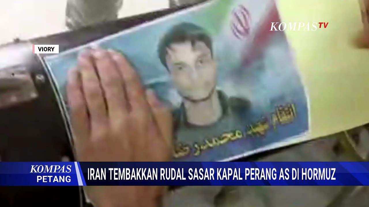 Melesat! Iran Tembakkan Rudal ke Kapal Perang AS di Selat Hormuz | KOMPAS PETANG