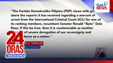 PDP nababahala sa ulat ng ICC arrest warrant vs Bato | 24 Oras Weekend