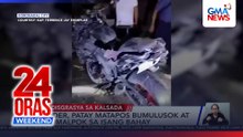 Rider patay matapos magdere-deretso sa isang bahay | 24 Oras Weekend