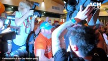 Celebrations at the One Nation party