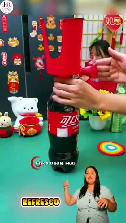 Dispensador de Bebidas para Botellas | Sirve Coca-Cola y Jugos Sin Levantar