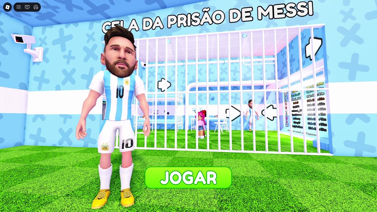CORRIDA DE PRISÃO DE MESSI! (Obby) E CORRIDA DE PRISÃO  RONALDO! (Obby)