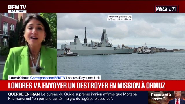Guerre au Moyen-Orient: un destroyer britannique envoyé en prépositionnement pour la future mission internationale de sécurisation du détroit d'Ormuz