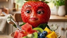 Asmr strawberry Eating Video
