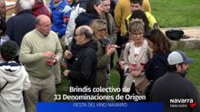 Brindis en Artajona por el 'Día del Vino D.O.'
