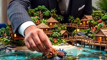 Coral Reef Island Civilization  | Tiny World Factory Studio