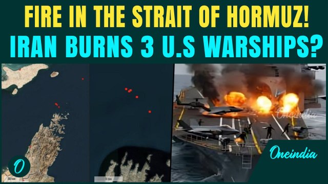 3 U.S Warships BURNED by Iran in Strait of Hormuz? SHOCKING Images Show US Navy Destroyers IN FLAME
