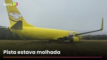 Avião cargueiro da Gol sai da pista após pouso em Salvador