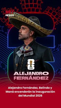 ⚽🎶 Alejandro Fernández anunció que formará parte de la inauguración del Mundial 2026, donde participará junto a artistas mexicanos como Maná, Belinda, Lila Downs y Los Ángeles Azules, llevando la música nacional al escenario internacional.