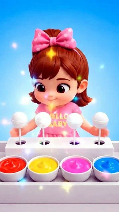Lollipop Colors Song 🍭 | Learn Colors with Cute Baby Voice | Hello Baby Shorts #ColorsForKids #LearnColors #LollipopSong #BabyVoice #CuteBabyVoice #HelloBaby #KidsShorts #ToddlerLearning