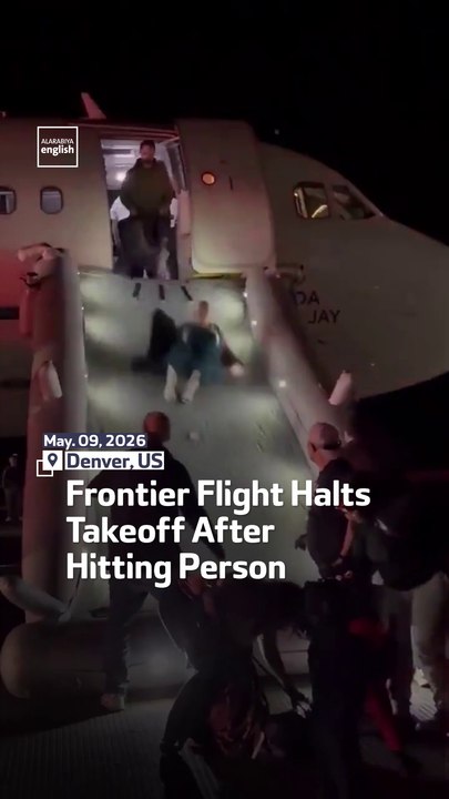 Frontier Flight Halts Takeoff After Hitting Person