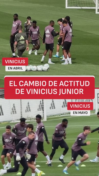 El cambio de actitud de Vinicius en los entrenamientos tras la pelea Valverde - Tchouaméni