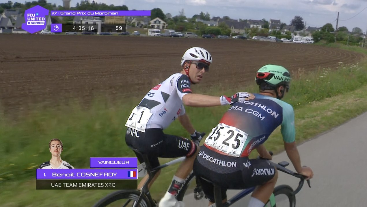 Grand Prix du Morbihan 2026 - Benoît Cosnefroy : "Cette victoire est pour mon grand-père qui est parti cette semaine... "