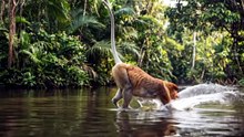 Proboscis Monkey River Jump