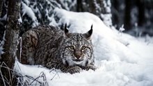 Lynx Hidden Snow Ambush