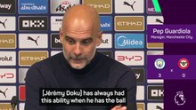 Doku taken an 'incredible step forward' - Guardiola