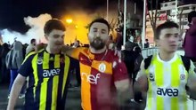 Fenerbahçeli taraftarlar da Galatasaraylıları yalnız bırakmadı | Ajansspor | IHA