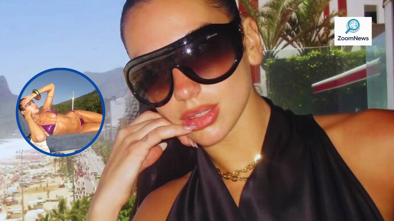 Dua Lipa aproveita clima carioca em cena descontraída