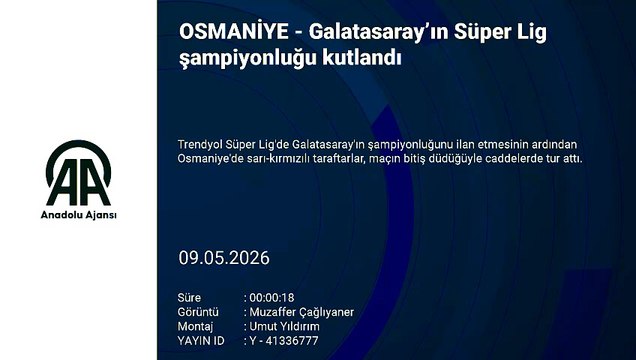 Adana, Mersin, Hatay ve Osmaniye'de Galatasaray'ın şampiyonluğu kutlandı