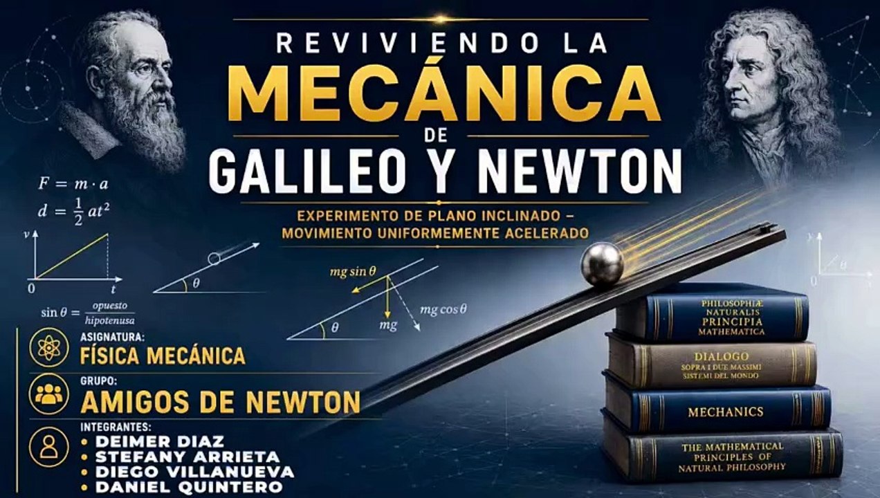 VIDEO ACA REVIVIENDO LA MECANICA DE GALILEO Y NEWTON