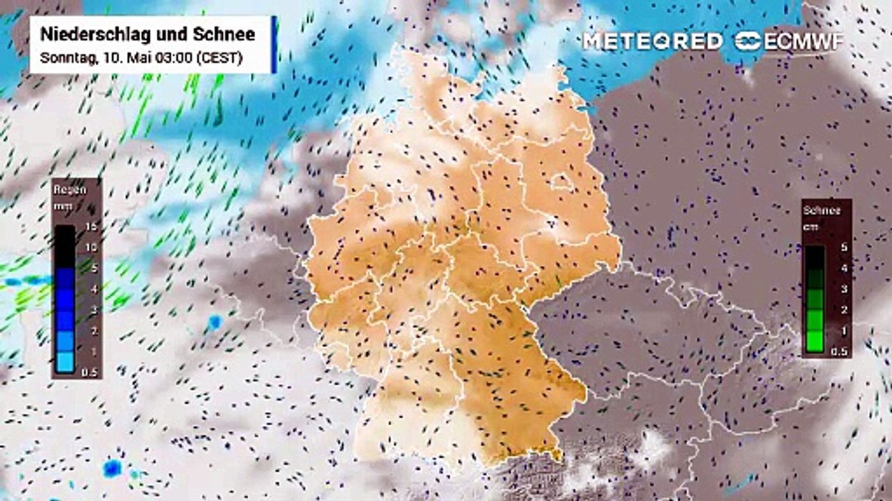 Gewitter aus Südwesten am Muttertag!