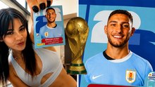 Alana Flores encuentra la estampa de Sebastián Cáceres para el álbum Panini del Mundial 2026 y muestra su emoción