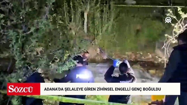 Adana'da şelaleye giren zihinsel engelli genç boğuldu