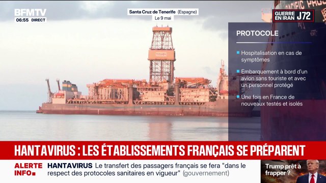 Hantavirus: les établissements de santé français se préparent à accueillir les passagers du MV Hondius