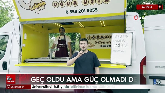Muğla’da üniversiteyi 6,5 yılda bitirince lokma döktürdü
