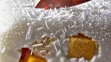 Frozen Coconut Cream Block Slicing – Thick Creamy Cuts & Texture