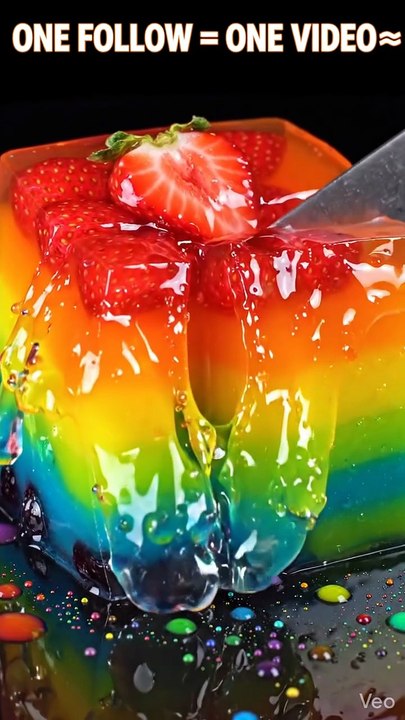 Ultimate Rainbow Jelly Cube Slicing – Satisfyin...