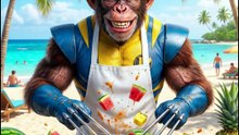 Wolverine! Adamantium Claws like Fruit Ninja! business idea #wolverine #marvel #slapstick #comedy