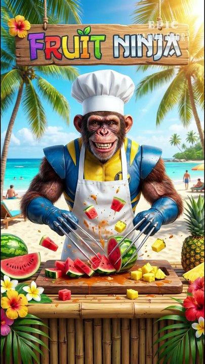 Wolverine! Adamantium Claws like Fruit Ninja! business idea #wolverine #marvel #slapstick #comedy